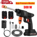 SuperBlast cordless car washer in use